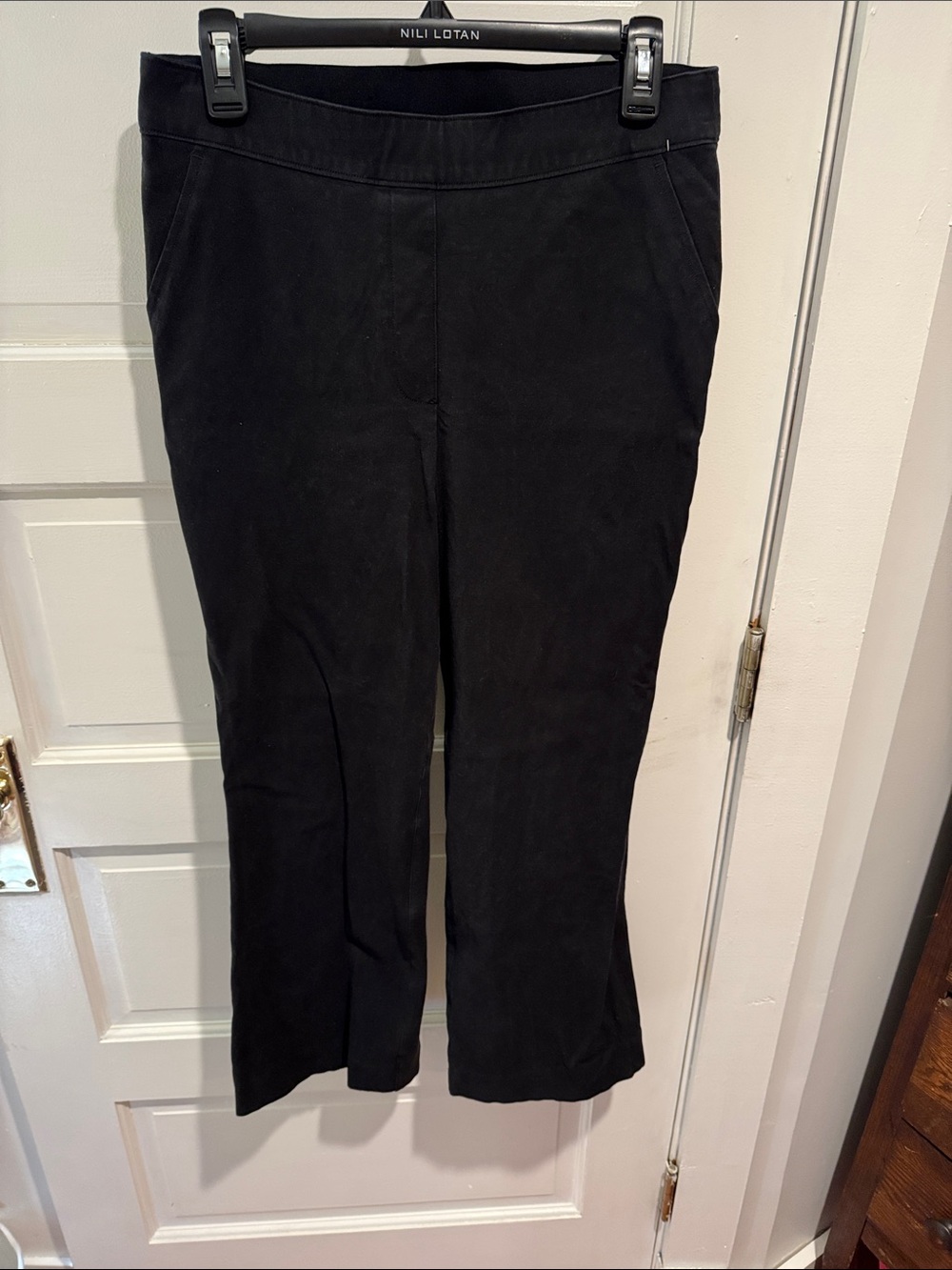 SPANX Black Pull-On Straight-Leg Pants